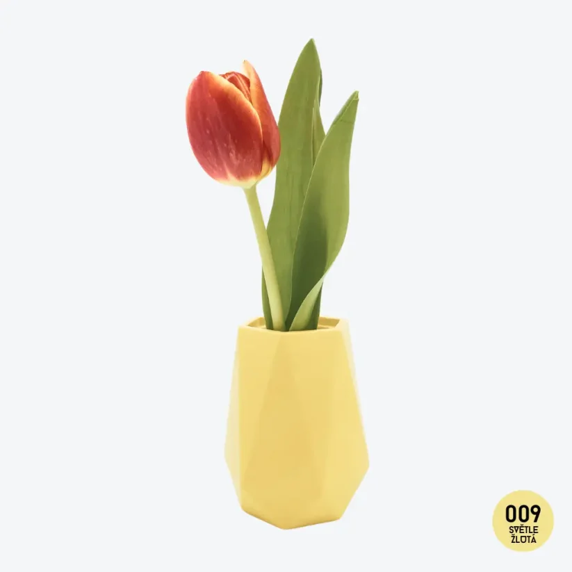 Designová betonová váza, Wundt - Barva: Tyrkysová (021)