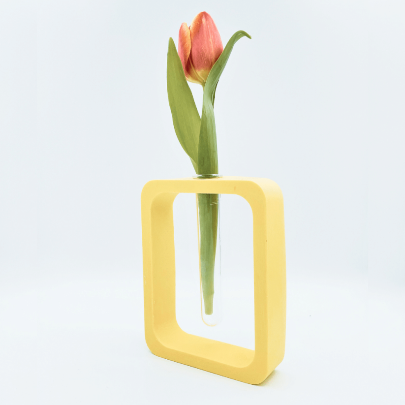 Designová betonová váza, Turing - Barva: Fialová (016)