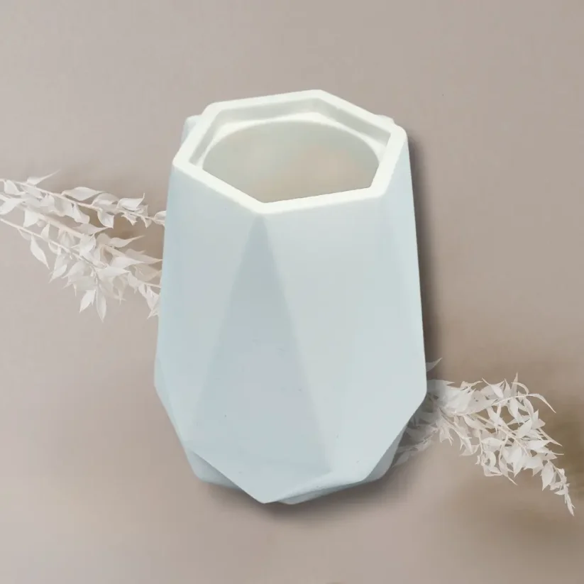 Designová betonová váza, Wundt - Barva: Růžová (004)